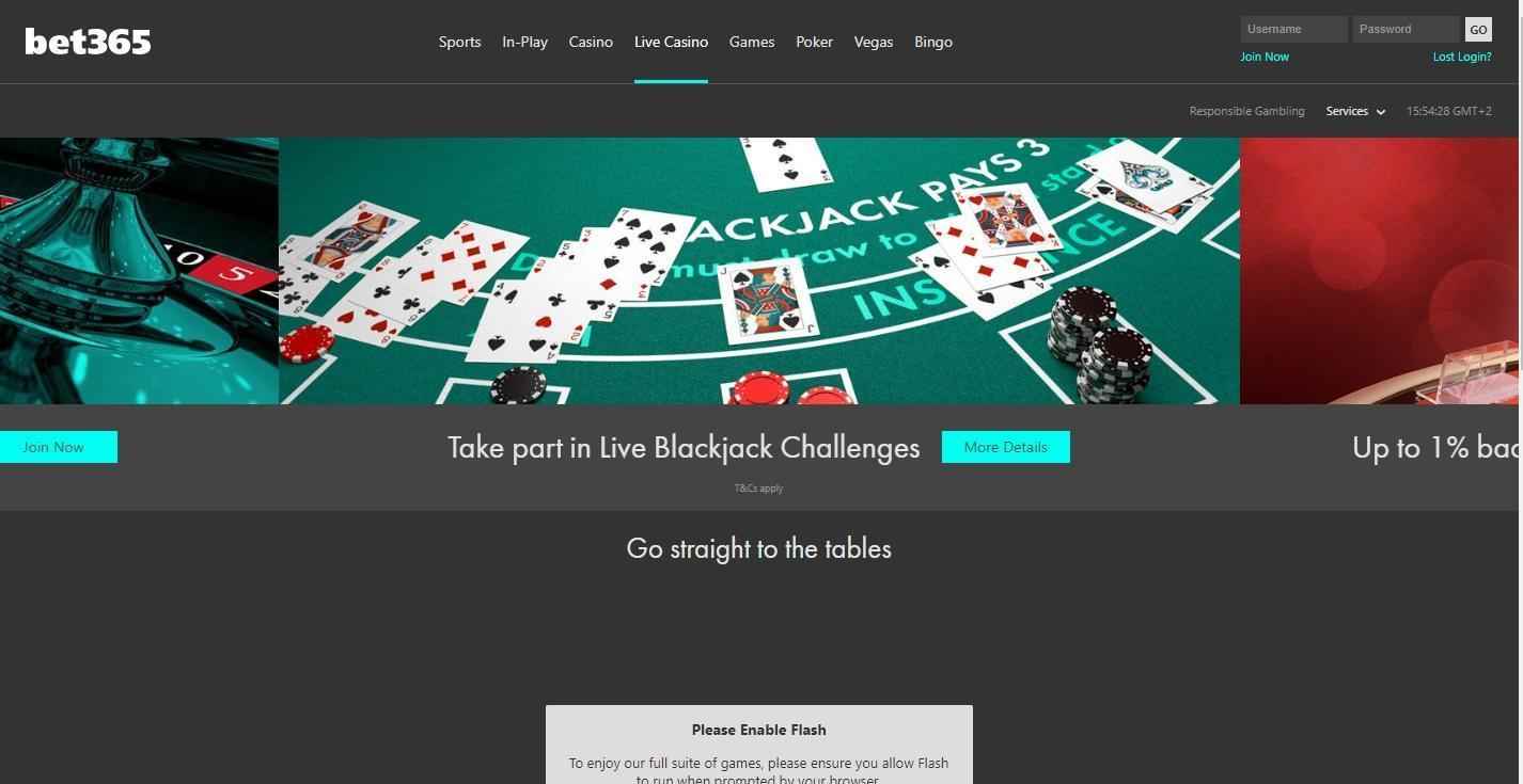 Bet365 casino en vivo