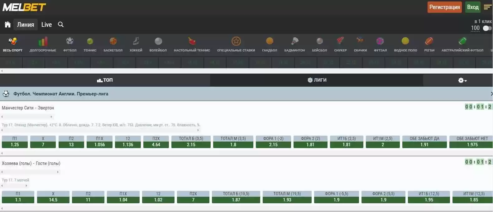 Линия мобильной мелбет