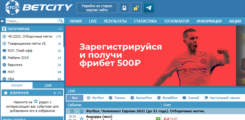 betcity ru старый сайт