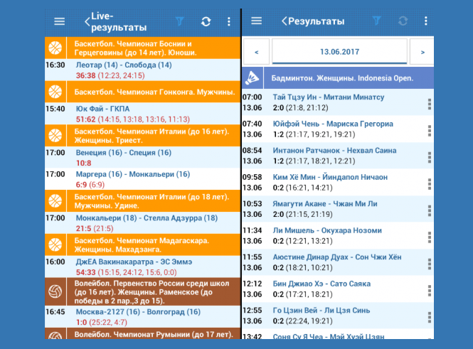 интерфейс приложений бетсити