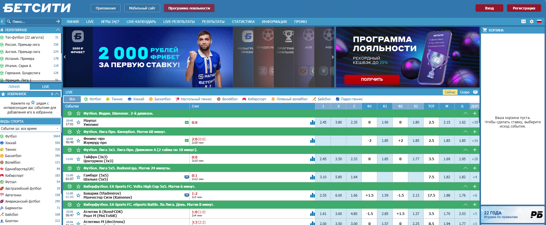 ставки на киберспорт в бетсити