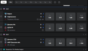 Лайв ставки в БК Бетбум сегодня