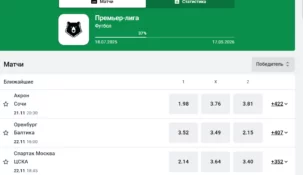 БК Леон линия ставок — события и коэффициенты