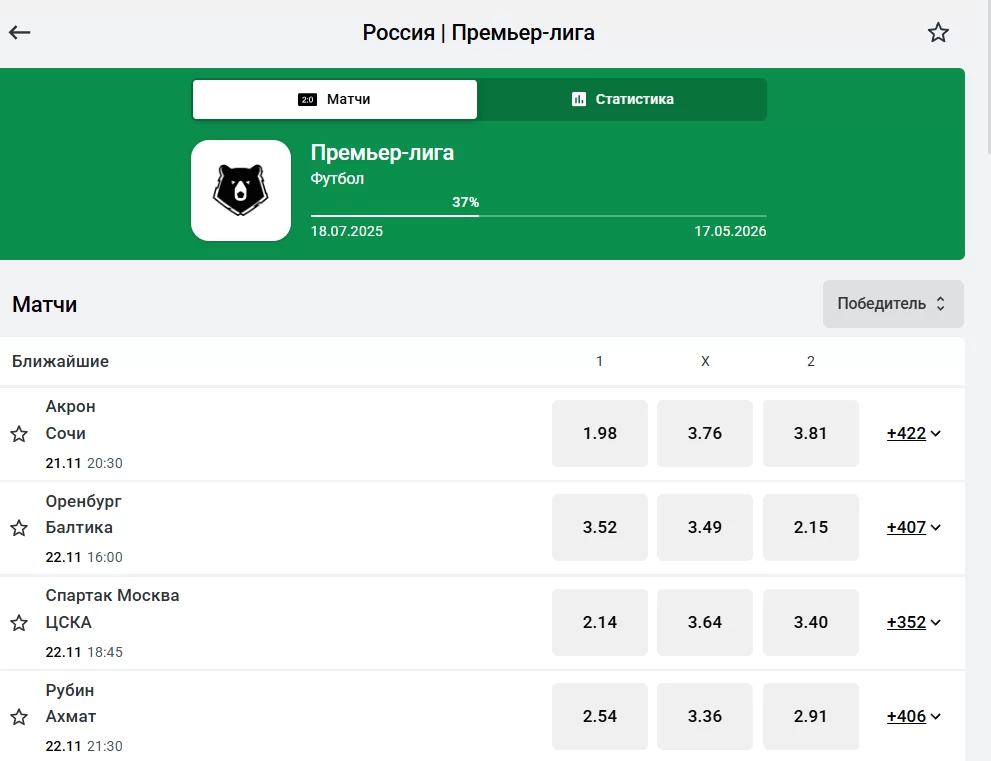 леон бет линия