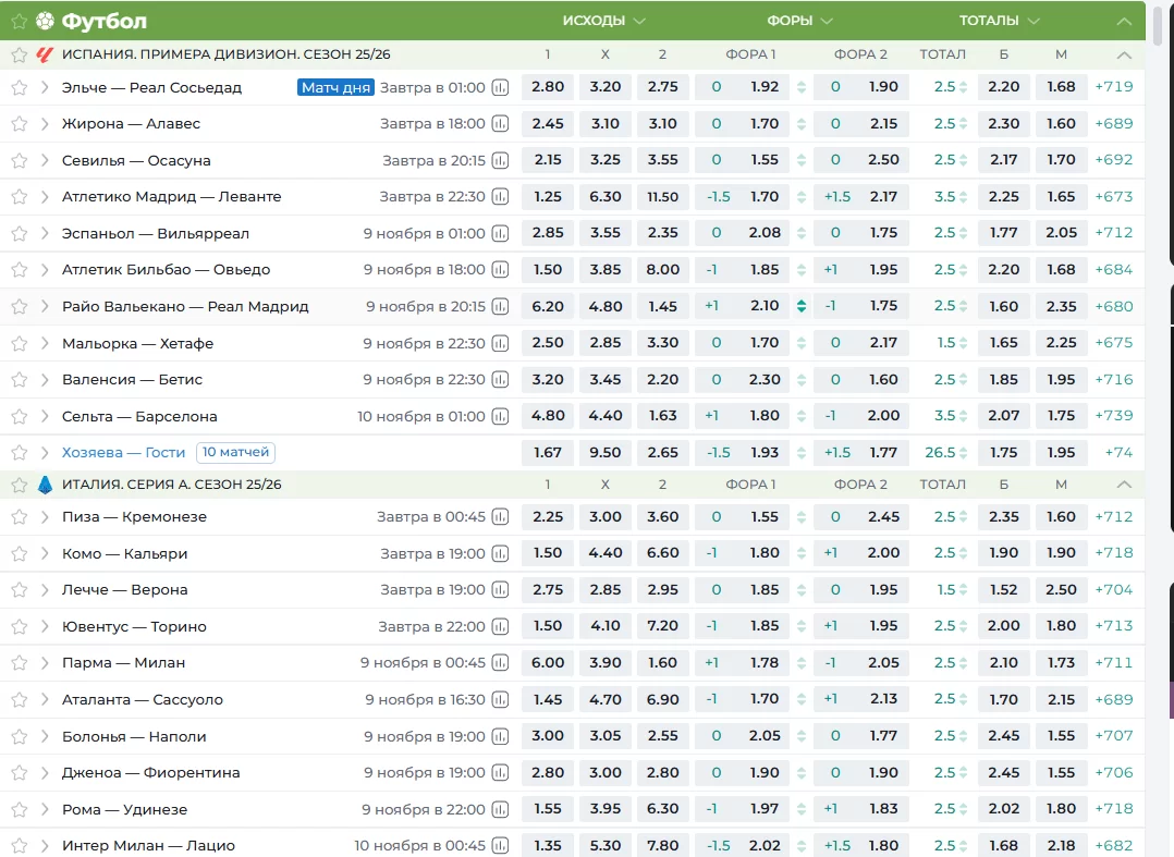 Линия ставок в Пари