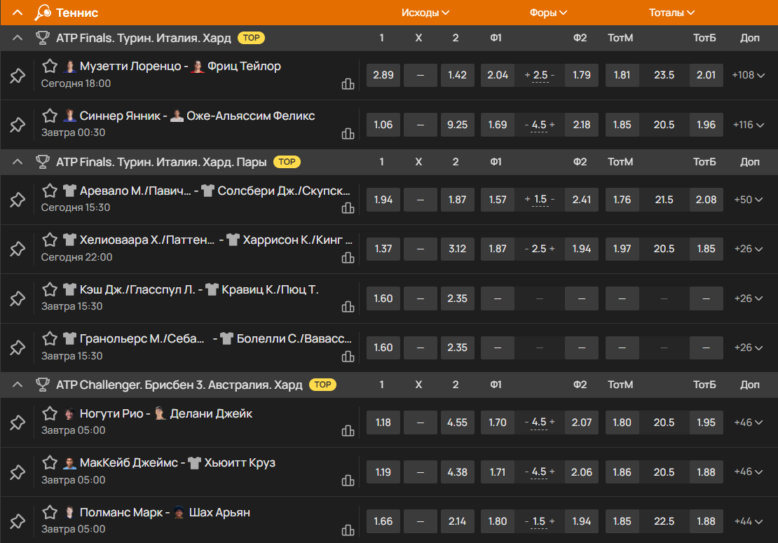 олимпбет линия