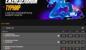 Демо счет в БК Мелбет для ставок на спорт