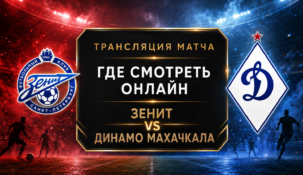 Зенит — Динамо Махачкала: где смотреть матч и во сколько начало трансляции
