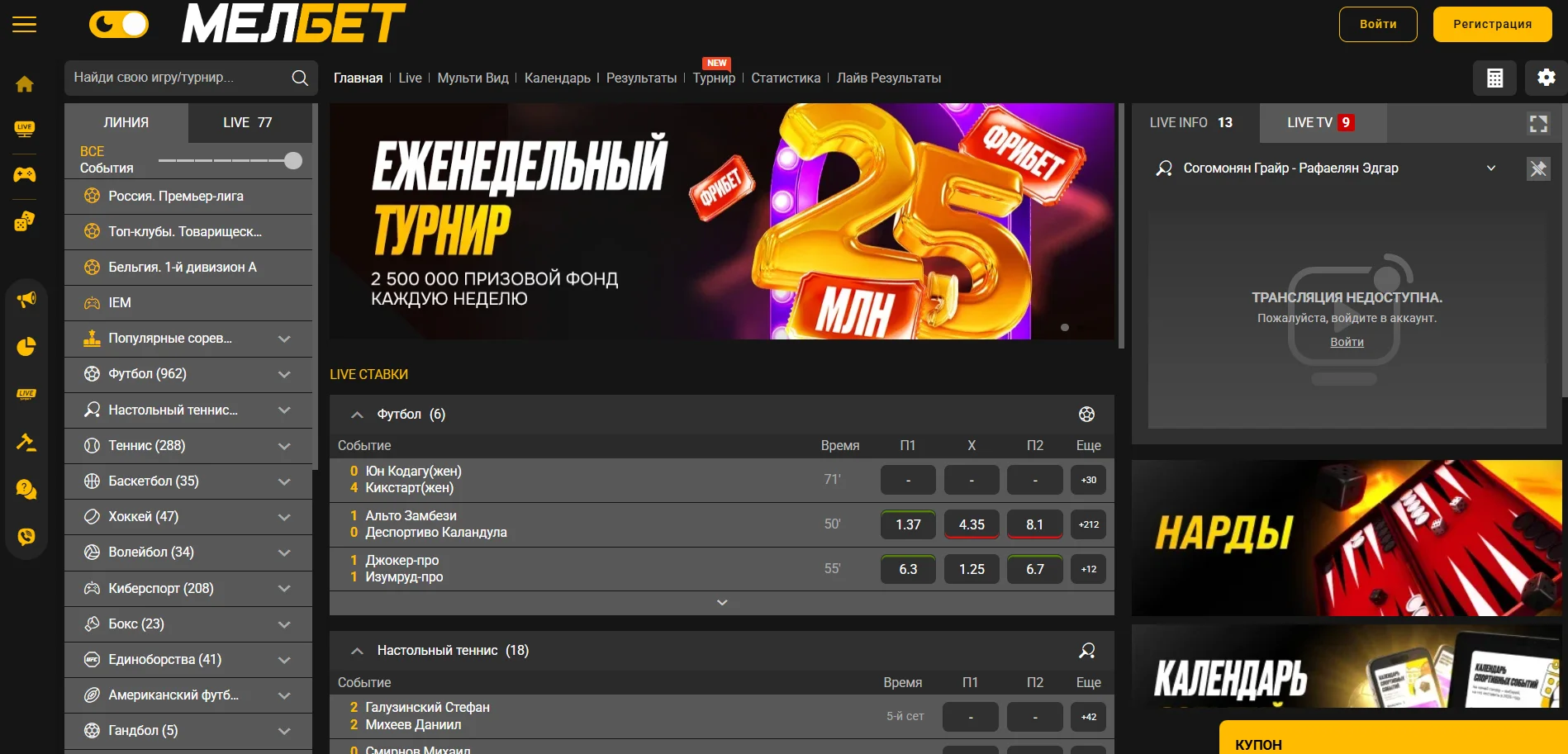 мелбет букмекерская контора