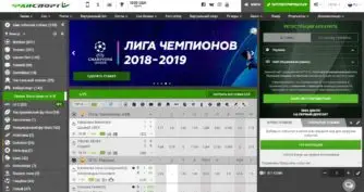 интерфейс фанспорт