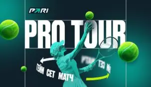 Стань лучшим в акции PARI PRO TOUR, пройдя весь путь теннисиста-профессионала