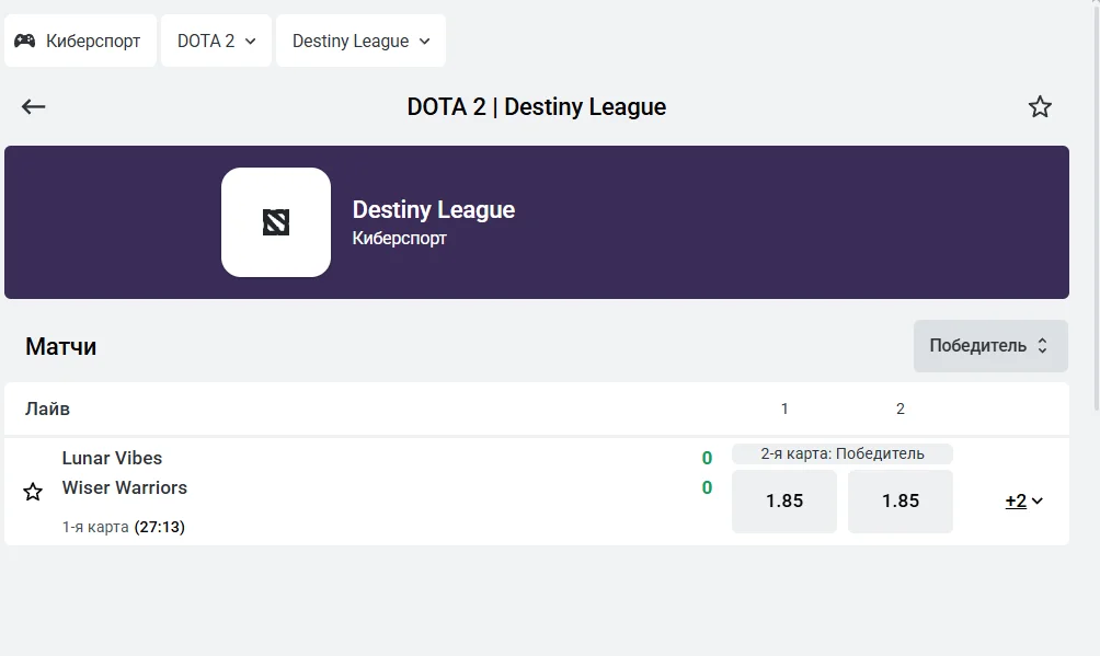 леон киберспорт линия