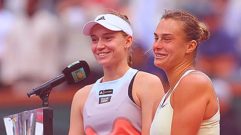 Соболенко - Рыбакина онлайн-трансляция матча 15 марта 2026 года